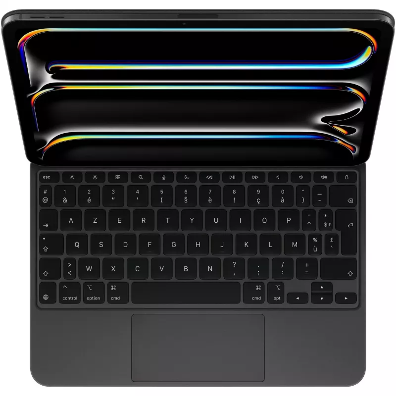 Apple Magic Keyboard AZERTY prancūziškas juodas belaidis jutiklinis kilimėlis