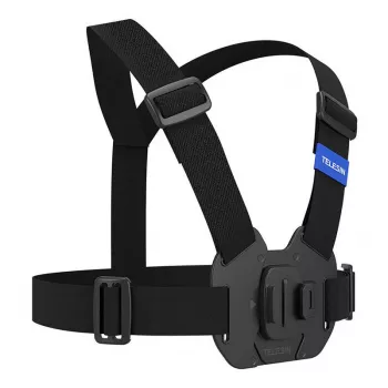 Krūtinės diržas Telesin GP-UCS-001 reguliuojamas, tinka GoPro kameroms