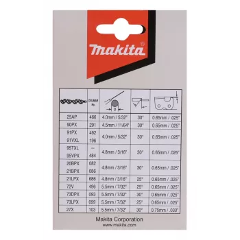 Makita 191H12-3 pjūklo grandinės priedas 1 vnt.
