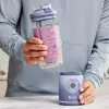 Nešiojamas blenderis Ninja BC251EULD – 0,57 L dubuo, baterija 11,1 V, nerūdijančio plieno peiliai, levandų/permatomas