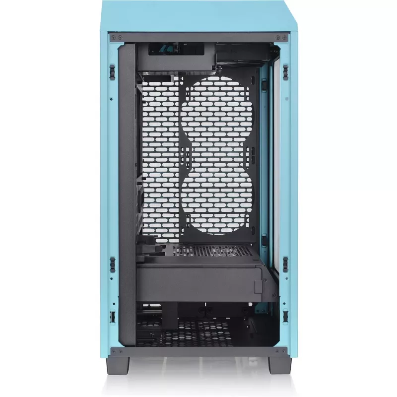 Thermaltake The Tower 200 turquoise kompiuterio korpusas su grūdintu stiklu
