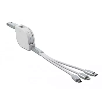 USB laidas DeLOCK 85850 0,98 m USB 2.0 USB A / USB C / Micro-USB B / Lightning