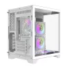Kompiuterio korpusas Darflash FT350 + 5 aRGB ventiliatoriai (baltas)