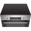 Bosch HLS79Y351U Series 6 laisvai pastatoma viryklė, indukcinė kaitlentė, elektrinė orkaitė, nerūdijantis plienas, 60 cm