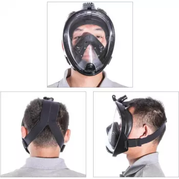 Viso veido nardymo kaukė Free Breath M2068G S/M – Rožinė, apsauga nuo rasojimo, panoraminis vaizdas