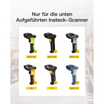 Brūkšninių kodų skaitytuvas Inateck BS04001 2-in-1 belaidis USB įkraunamas rankinis