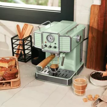 Cecotec 1576 Power Espresso 20 Tradizionale Light kavos aparatas espresso, 20 bar, 1350 W, 1,5 l, šviesiai žalias