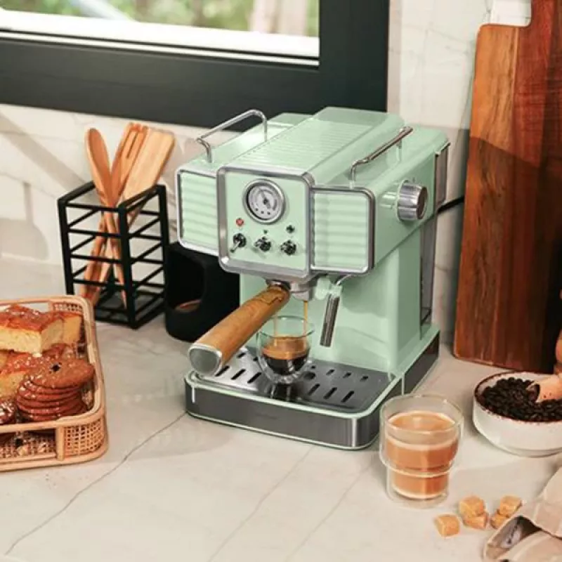 Cecotec 1576 Power Espresso 20 Tradizionale Light kavos aparatas espresso, 20 bar, 1350 W, 1,5 l, šviesiai žalias