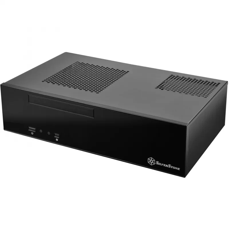 SilverStone MILO ML09 - Stacionarus kompiuterio korpusas - Mini-ITX - be maitinimo šaltinio (SFX12V) - Juodas - USB/Garsas (SST-ML09B)