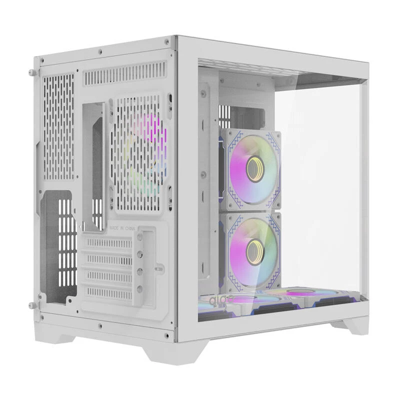 Korpusas Darflash FT418 su 6 aRGB ventiliatoriais (baltas)