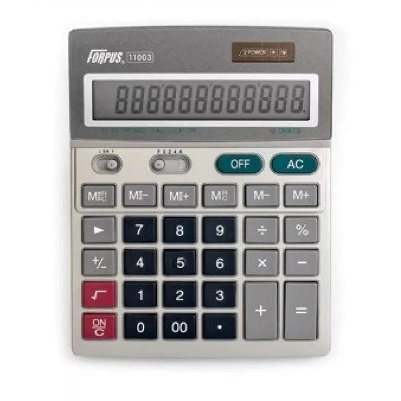 Skaičiuotuvas stalinis Forpus FO11003 Basic Grey