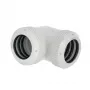 Barrow daugiakanalis adapteris 90° 14 mm kietam vamzdeliui AD baltas TWT90KNS-K14