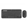 Logitech Pebble 2 Combo for Mac belaidė klaviatūra ir pelė QWERTZ vokiškas išdėstymas grafitas