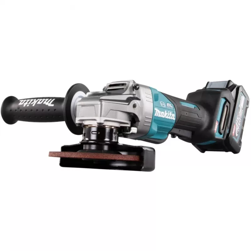Makita GA013GM201 - Kampinis šlifuoklis - Belaidis - 125 mm - 2 akumuliatoriai, įkroviklis - 40 V (GA013GM201)