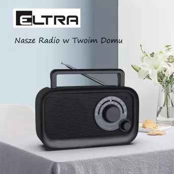 Eltra HANIA juoda nešiojamas radijo imtuvas