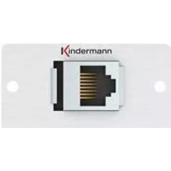 Kindermann Konnect 50 alu - modulinis snap-in lizdas - RJ-45