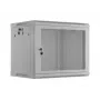 19 colių 9U 600x450 pilkas sieninis spintos stovas Lanberg su perforuotomis durelėmis