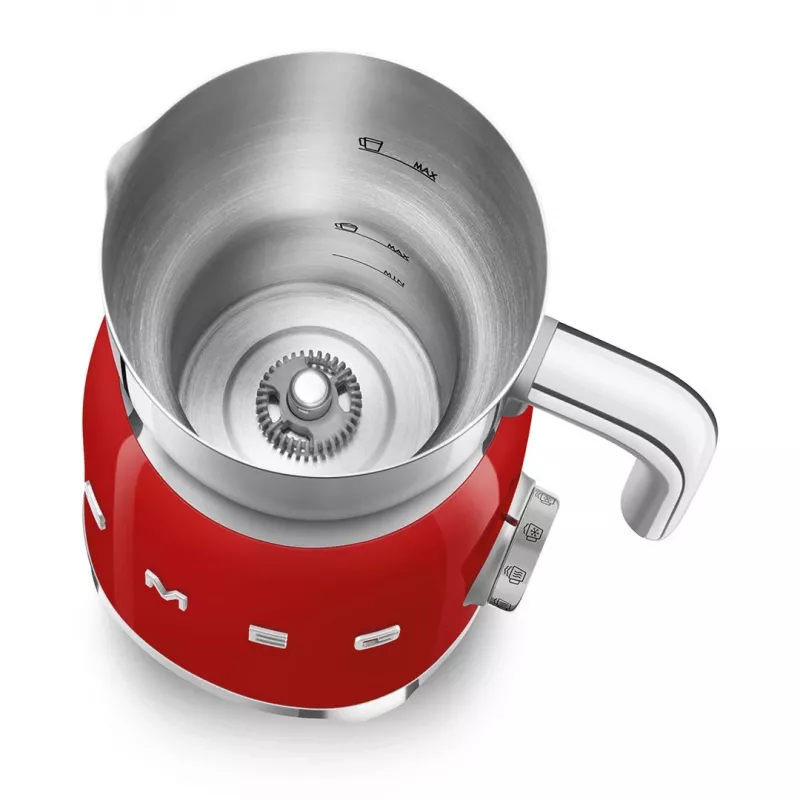 Smeg 50's Style MFF11RDEU raudonas pieno putotojas ir šildytuvas