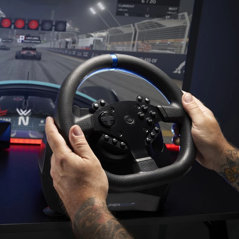 Vairas su pedalais Subsonic SA5640-NG juodas PC PlayStation 4 Xbox One