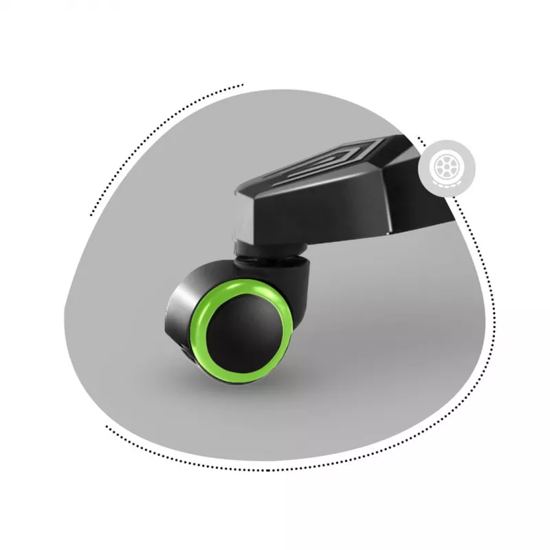 Huzaro HZ-Ranger 6.0 Pixel Mesh žaidimų kėdė vaikams, juoda-žalia