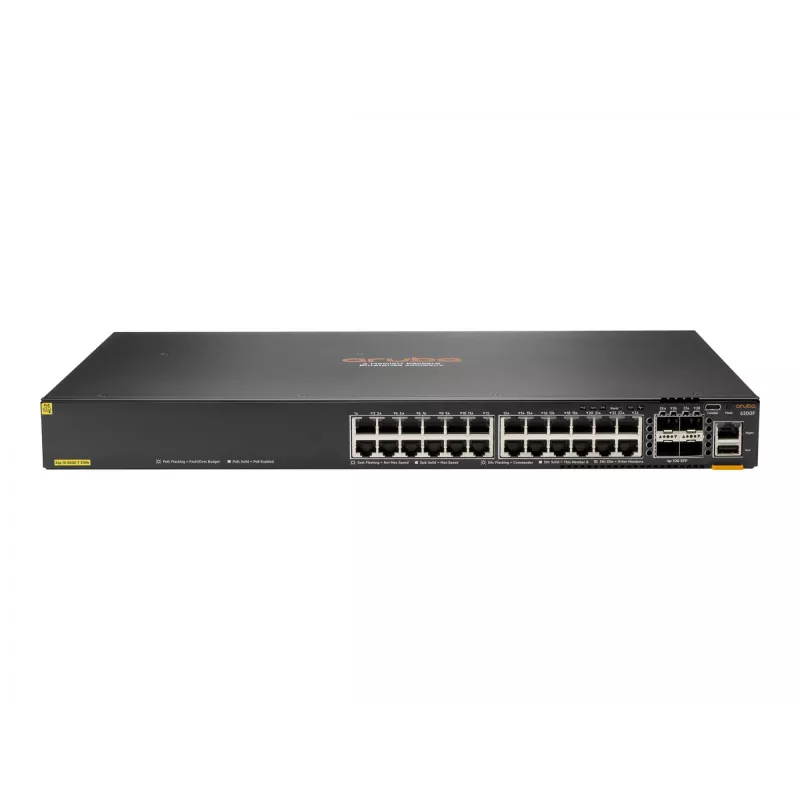 Valdomas jungiklis HPE Aruba Networking CX 6200F 24G PoE 4SFP+ 370W
