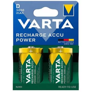 Įkraunama D baterija Varta 56720 – NiMH, aukštis 61,5 mm, Ø 34,2 mm, 73 g