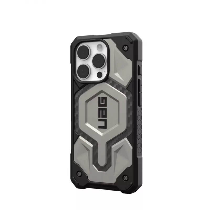 Urban Armor Gear Monarch Pro dėklas mobiliesiems telefonams 16 cm (6,3 inch) Titanium