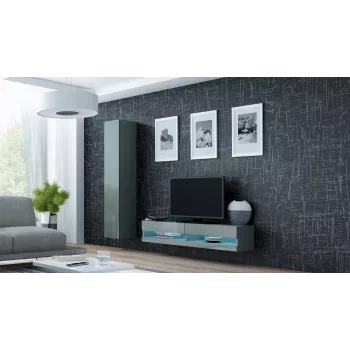 Cama TV stovas VIGO nauja 30/140/40 pilkas/pilkas blizgus