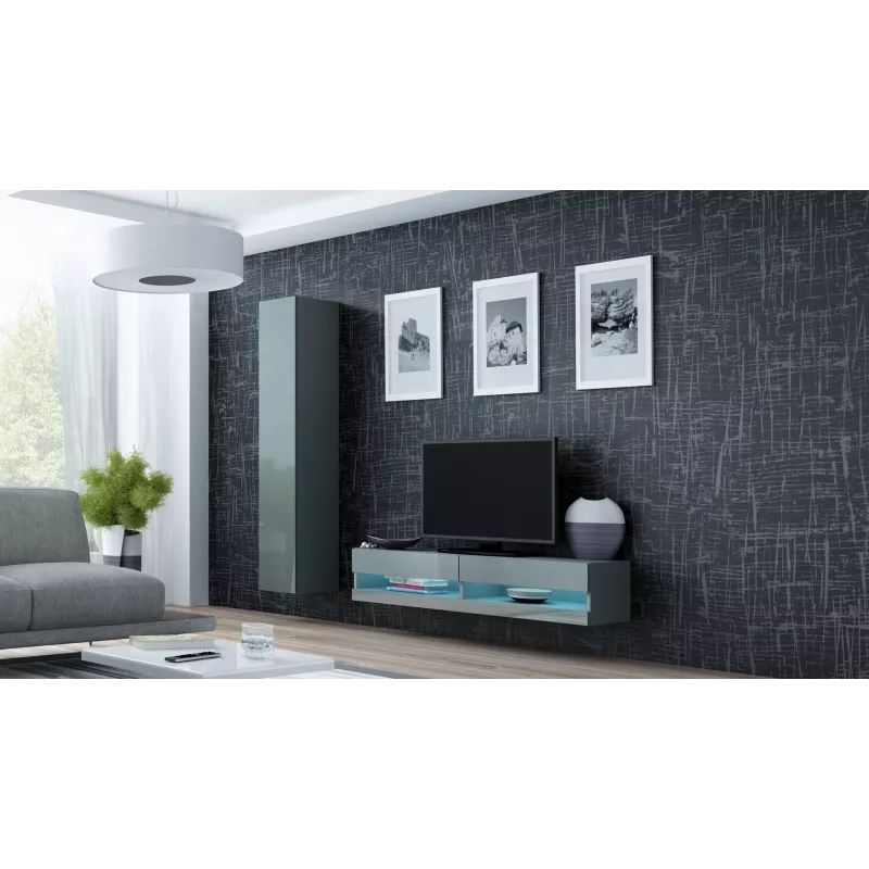 Cama TV stovas VIGO nauja 30/140/40 pilkas/pilkas blizgus