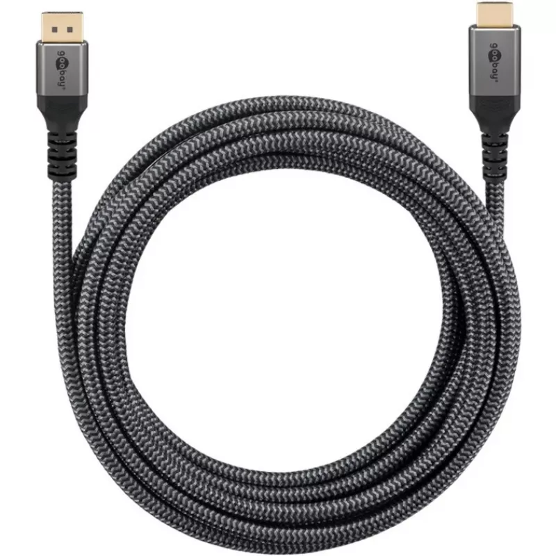 Goobay 65270 vaizdo kabelio adapteris 3 m DisplayPort HDMI pilka (65270)