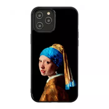 iKins apsauginis dėklas Apple iPhone 12 Pro Max su „Mergina su perliniu auskaru“ piešiniu