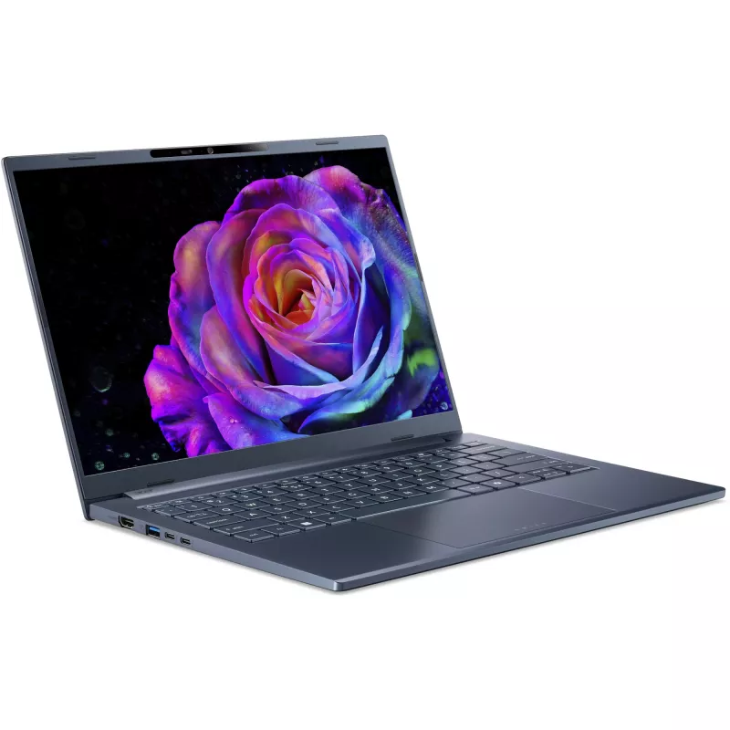 Nešiojamas kompiuteris Acer Swift Go 14 AI SFG14-75-73GE Intel Core Ultra 7 258V 14 colių WUXGA 32 GB LPDDR5x 1 TB SSD Intel Arc 140V Wi‑Fi 7 Windows 11 Mėlynas 1.24 kg