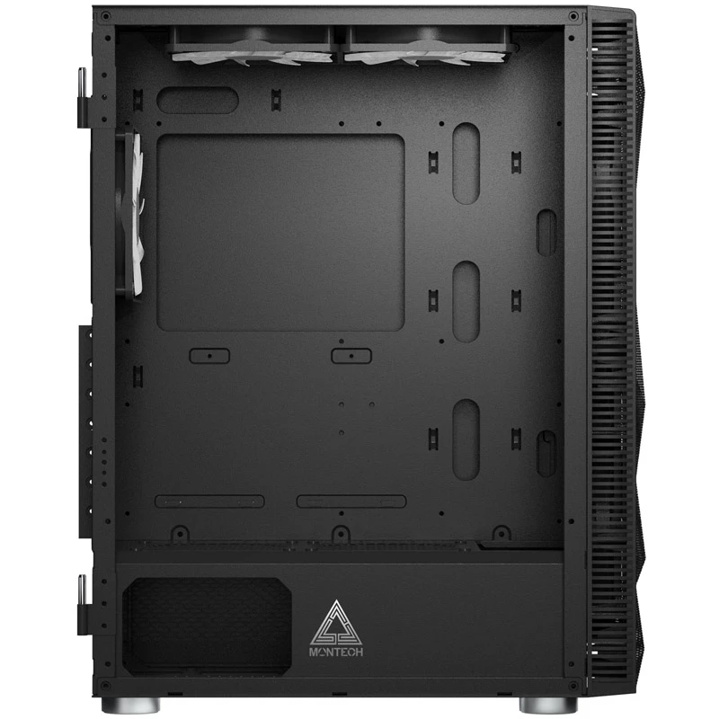 MONTECH X3 X3MESH-BK Juodas MIDI bokštas kompiuterio korpusas su tinkliniu priekiu