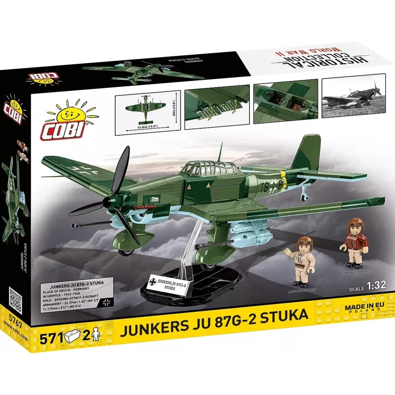 Statybinis rinkinys Cobi Blocks Junkers JU 87G-2 Stuka 571 detalių modelis