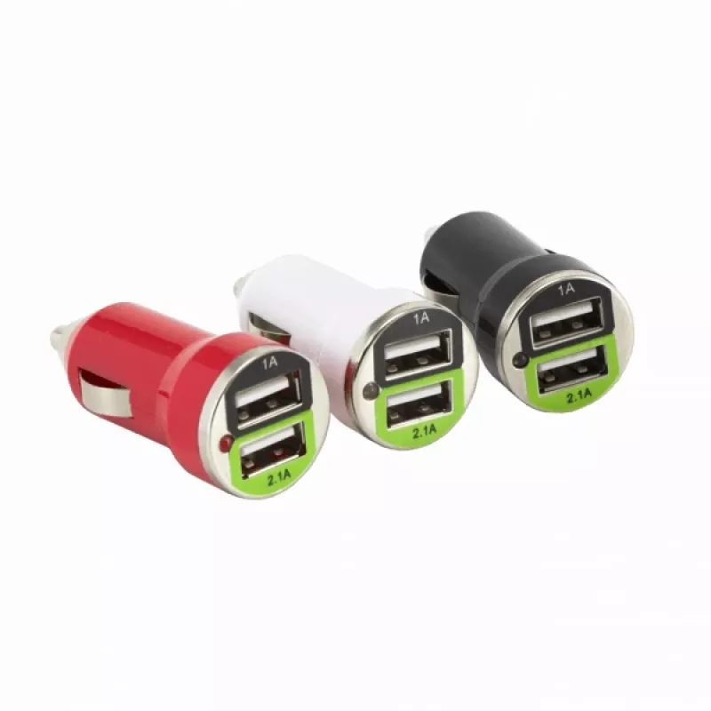 Sbox CC-221B Dvigubas USB automobilinis įkroviklis CC-221B gervuoginė juoda