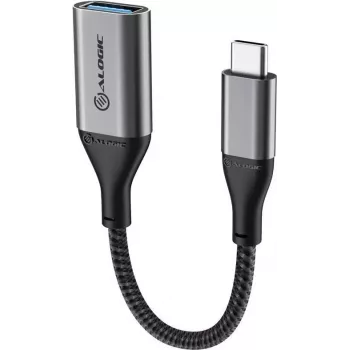 Alogic Super Ultra USB-C (vyriškas) į USB-A (moteriškas) adapteris - USB 3.1 Gen 1 - 15 cm - Space-Grey (ULCAA-SGR)