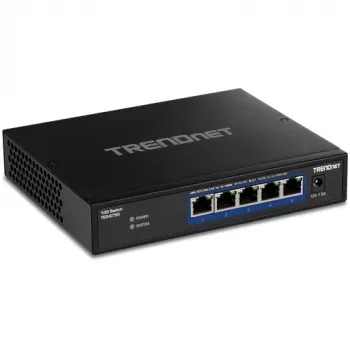 Tinklo jungiklis Trendnet TEG-S750 10G Ethernet 5 prievadų juodos spalvos