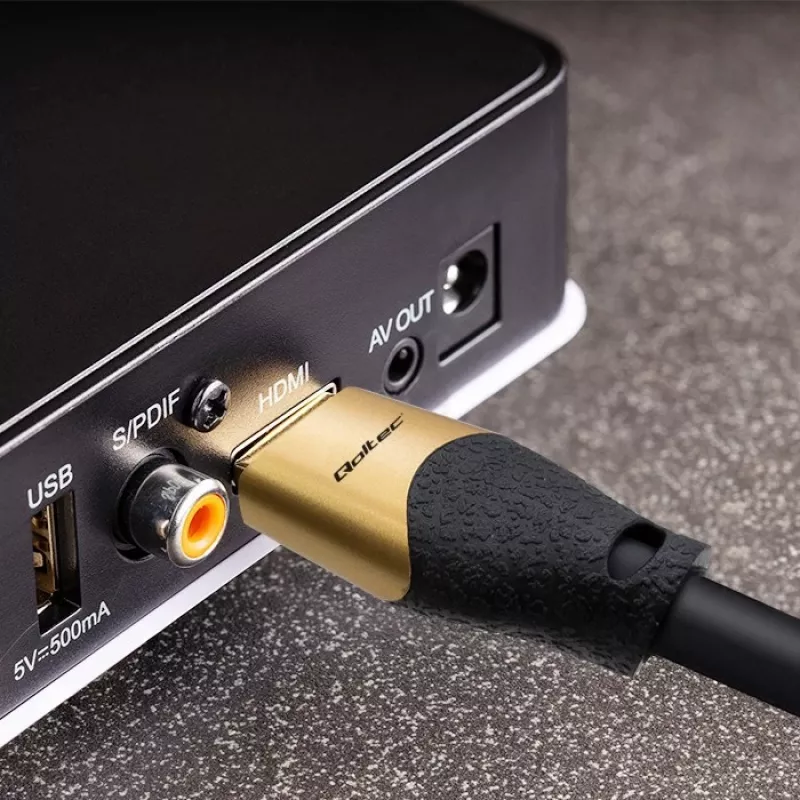 Qoltec 50356 HDMI 2.1 laidas Ultra High Speed 8K | 60Hz | 28AWG | auksuotas | 3m