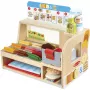 Melissa & Doug medinis sumuštinių prekystalis su pjaustytuvu – 56 dalys – FSC sertifikuotas