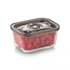 Stiklinis vakuuminis indas su plastikiniu dangteliu Caso VacuBoxx Eco M, 0,8 l, skaidrus