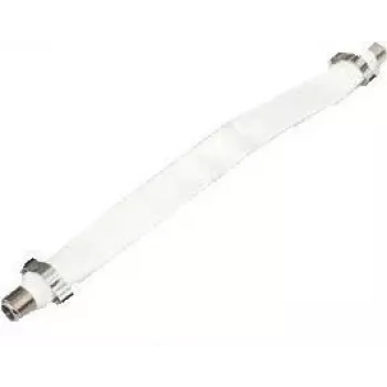 Juostinis koaksialinis kabelis e p FD 2, F lizdas – F lizdas, 0,2 m, baltas