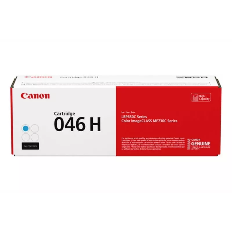 Kasetė Canon Toner 1253C002 046H XL Cyan 2400 puslapių