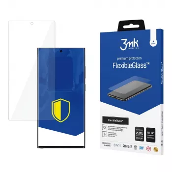 Apsauginis stiklas 3mk FlexibleGlass Samsung Galaxy S24 Ultra ekranui hibridinis stiklas