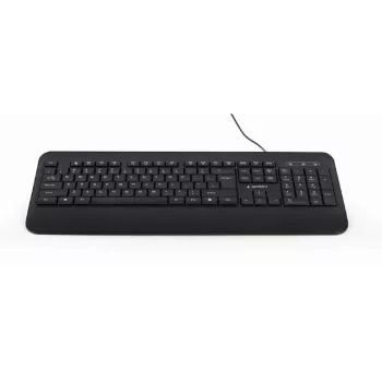 GEMBIRD KB-UML-03 belaidė multimedijos klaviatūra su apšvietimu, USB, juoda