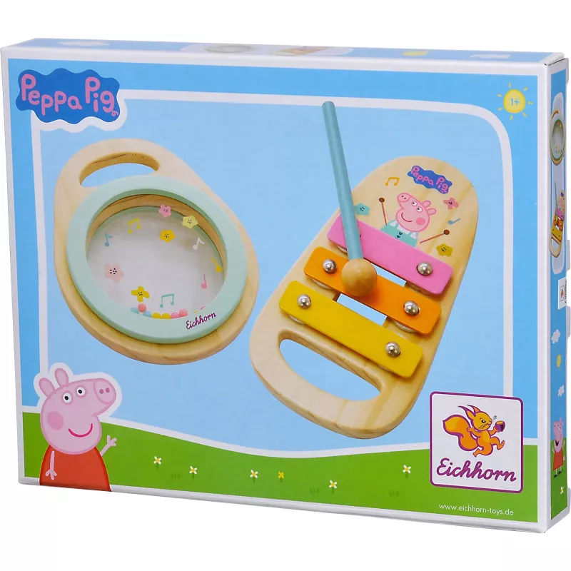Peppa Pig Wood-Musikset, medinis muzikinis žaislas 2 dalių