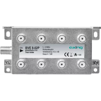 Axing BVE 8-02P - Kabelinis skirstytuvas - 5 - 1218 MHz - Pilka - A - 14,5 dB - F (BVE802P)