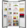 Gorenje HZF55082 NRS917E41XWD G400 – Laisvai pastatomas amerikietiškas šaldytuvas su šaldikliu, pilkas, 541 L, LED apšvietimas