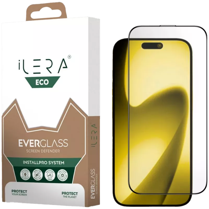 iLeraECO EverGlass apsauginis stiklas, skirtas iPhone 17 Pro Max