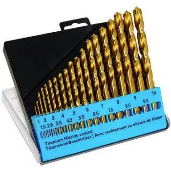 Grąžtų rinkinys c.k tools T3291 – 19 vnt. HSS TiN dengti grąžtai metalui ir bendriems darbams