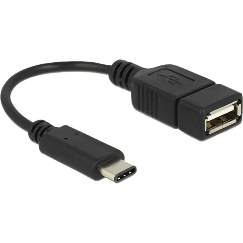USB laidas Delock 65579 USB 2.0 0,15 m USB-C USB-A juodas